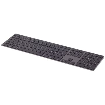 Apple Magic Keyboard Tastatur mit Ziffernblock - Deutsch - Space Grau A1843
