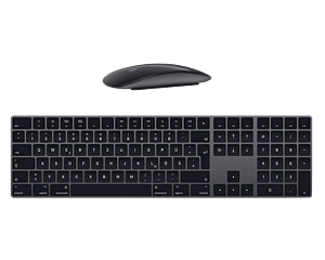 Bundle Magic Keyboard mit Ziffernblock + Magic Mouse 2 – Space Grau