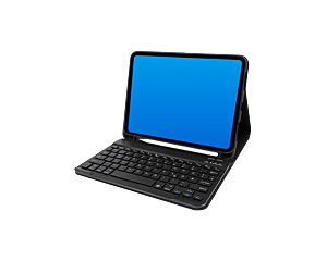 Case mit Bluetooth Tastatur für iPad 10 QWERTZ - Deutsch