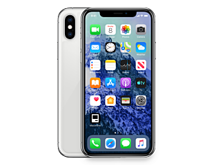 Apple iPhone X 64 GB - Silber